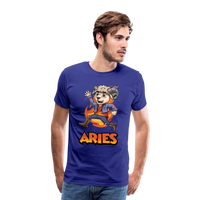 Thumbnail for Men's Playful Aries Premium T-Shirt - royal blue