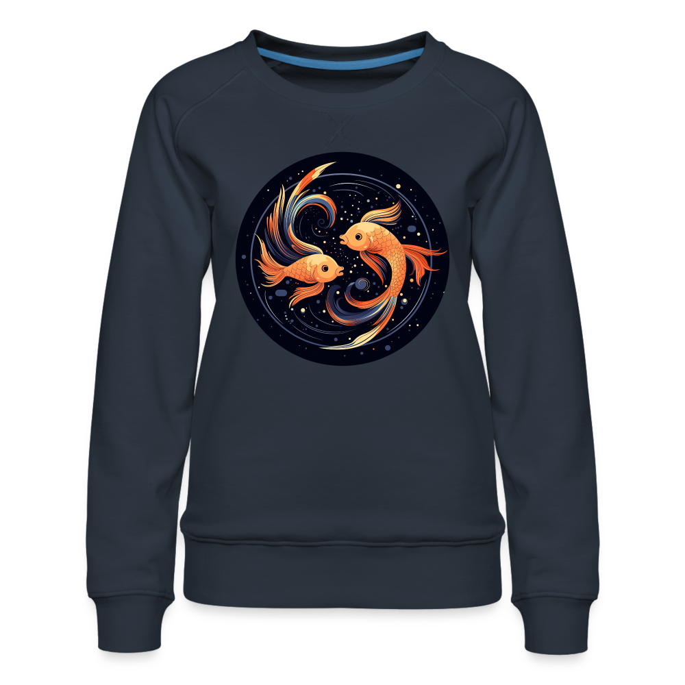 Women’s Mystic Pisces Premium Sweatshirt - navy