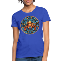 Thumbnail for Women's Mosaic Cancer T-Shirt - royal blue