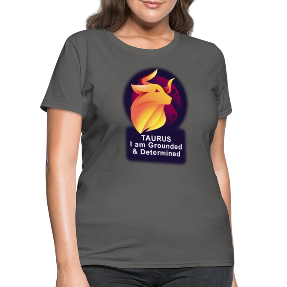 Women's Glow Taurus T-Shirt - charcoal