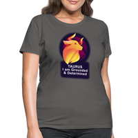 Thumbnail for Women's Glow Taurus T-Shirt - charcoal