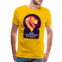 Thumbnail for Men's Glow Leo Premium T-Shirt - sun yellow