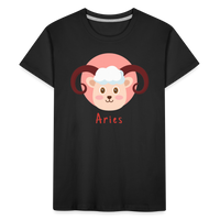 Thumbnail for Kid’s Astro Toon Aries Premium Organic T-Shirt - black