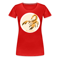 Thumbnail for Women’s Mosaic Scorpio Premium T-Shirt - red