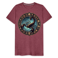 Thumbnail for Men's Mythical Scorpio Premium T-Shirt - heather burgundy