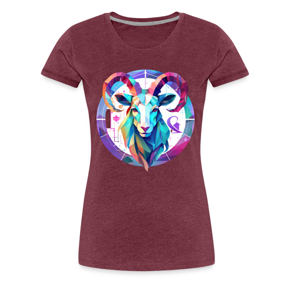 Women’s Mythical Aries Premium T-Shirt - heather burgundy