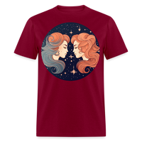 Thumbnail for Men's Mystic Gemini Classic T-Shirt - burgundy