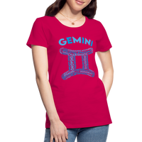 Thumbnail for Women's Power Words Gemini Premium T-Shirt - dark pink