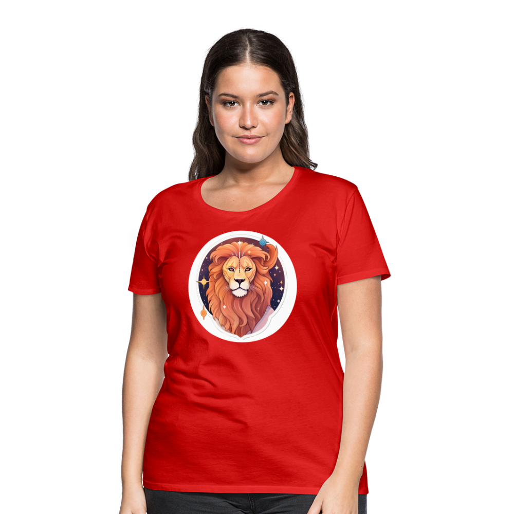 Women's Symbol Leo Premium T-Shirt - red