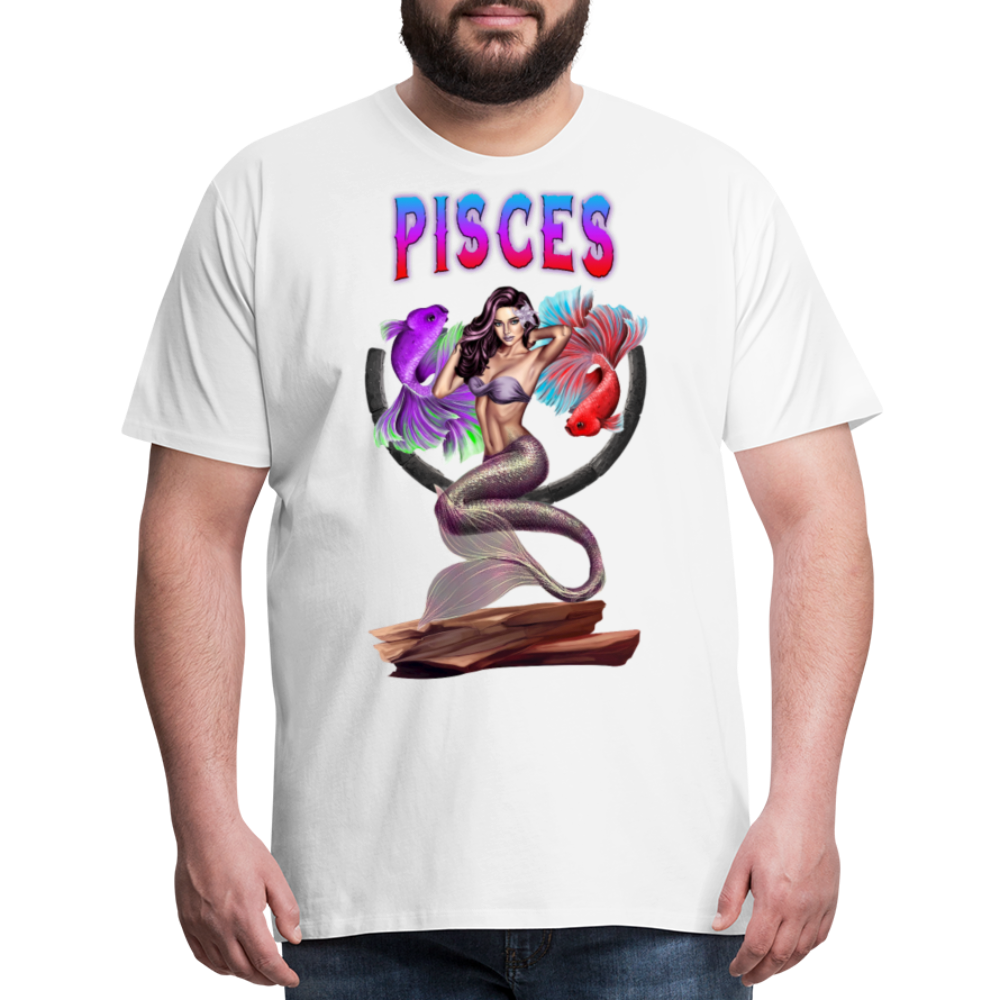 Men's Astral Pisces Premium T-Shirt - white