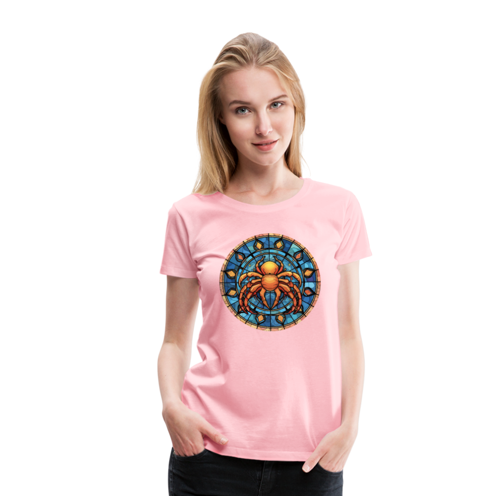 Women’s Mosaic Cancer Premium T-Shirt - pink