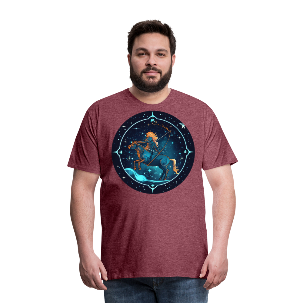 Men's Magic Sagittarius Premium T-Shirt - heather burgundy