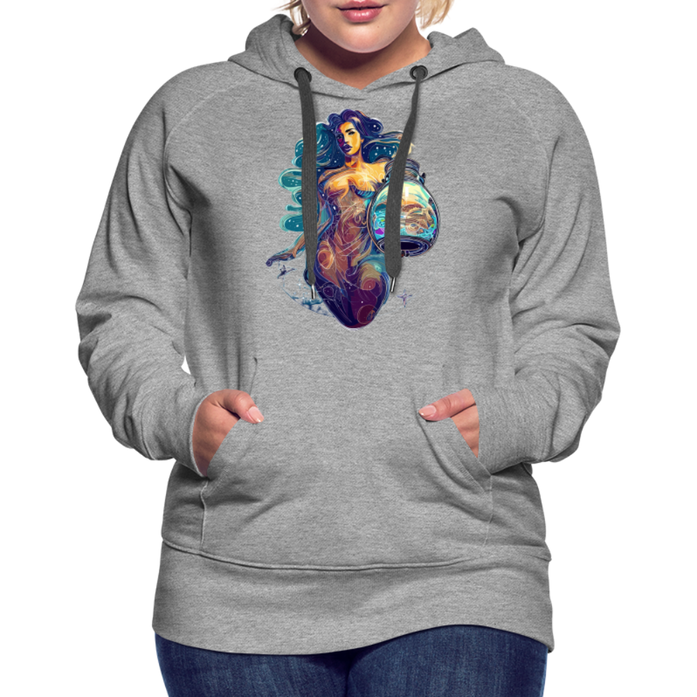 Women’s Mythical Aquarius Premium Hoodie - heather grey