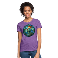 Thumbnail for Women's Mosaic Aquarius T-Shirt - purple heather