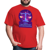 Thumbnail for Men's Neon Libra Classic T-Shirt - red