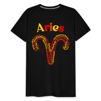 Thumbnail for Men's Power Words Aries Premium T-Shirt - black