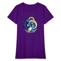 Thumbnail for Women's Mythical Capricorn T-Shirt - purple