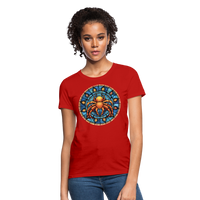 Thumbnail for Women's Mosaic Cancer T-Shirt - red