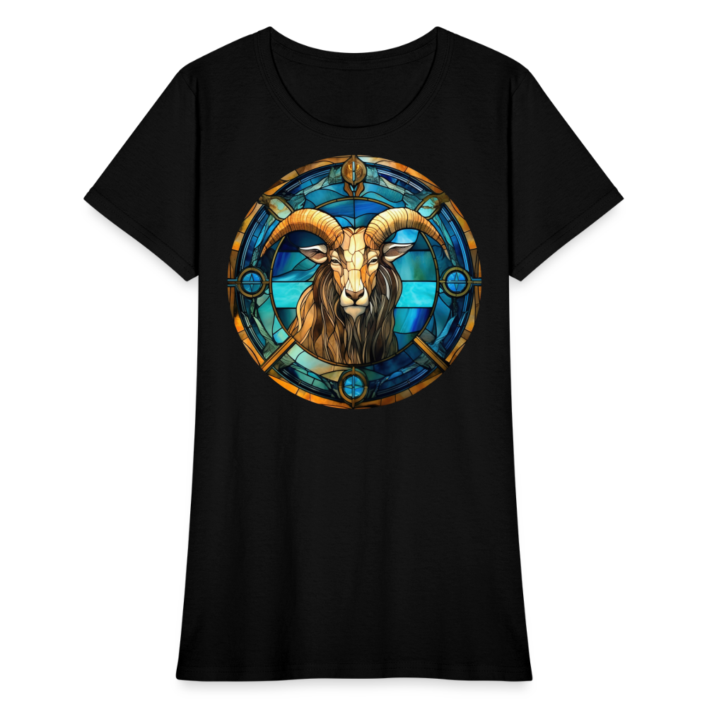 Women's Mosaic Capricorn T-Shirt - black