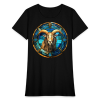 Thumbnail for Women's Mosaic Capricorn T-Shirt - black