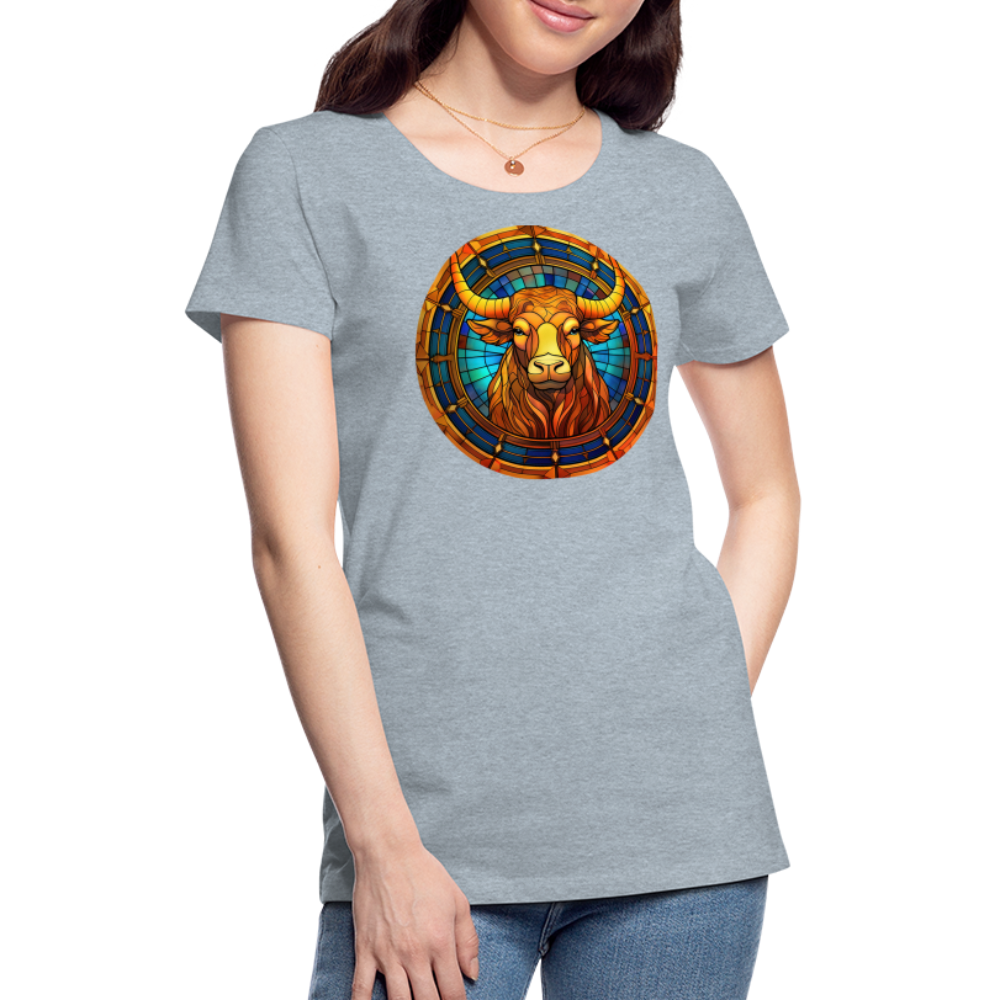 Women’s Mosaic Taurus Premium T-Shirt - heather ice blue