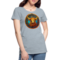 Thumbnail for Women’s Mosaic Taurus Premium T-Shirt - heather ice blue