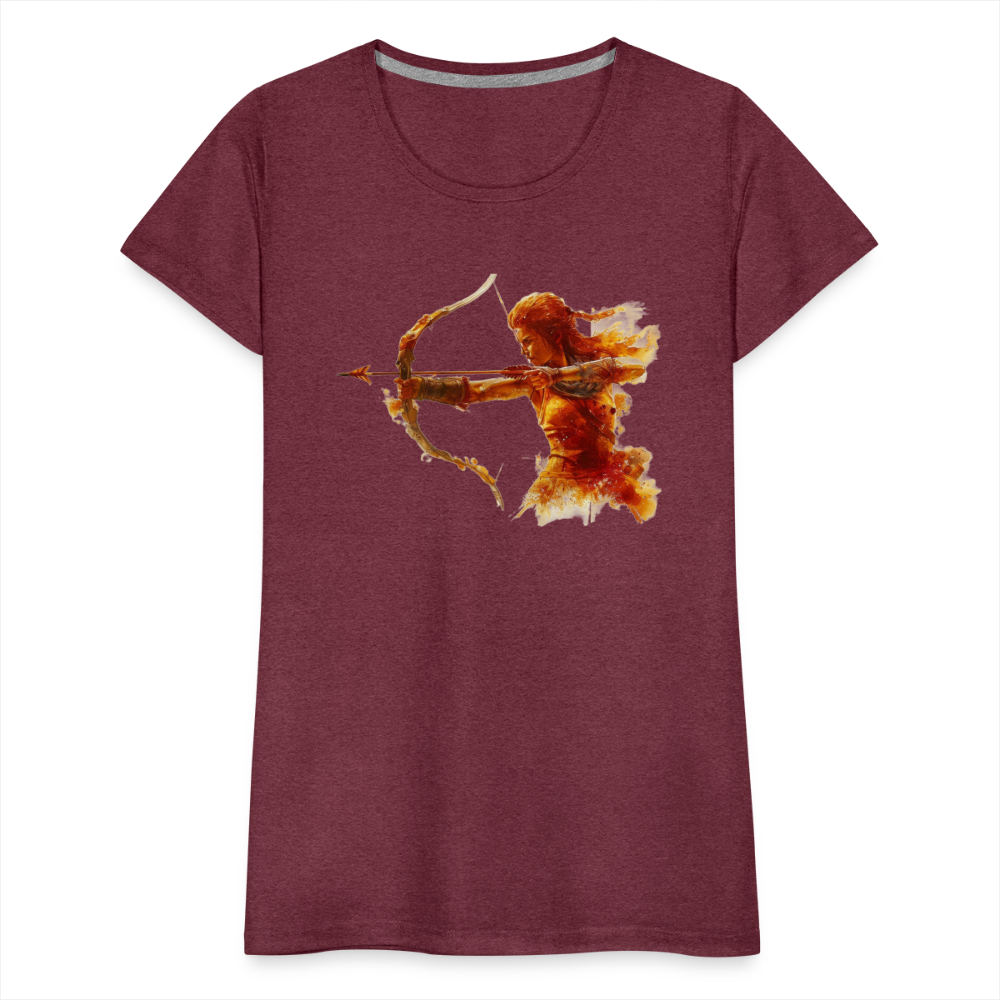 Women’s Mythical Sagittarius Premium T-Shirt - heather burgundy