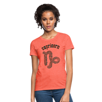 Thumbnail for Women's Power Words Capricorn T-Shirt - heather coral