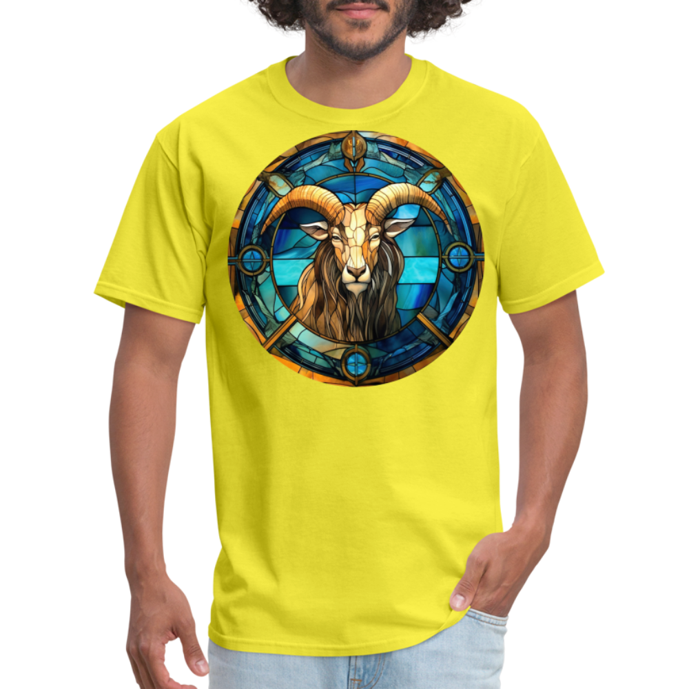 Men's Mosaic Capricorn Classic T-Shirt - yellow