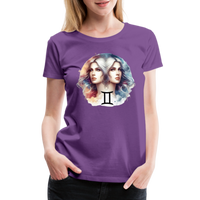 Thumbnail for Women’s Mythical Gemini Premium T-Shirt - purple