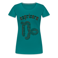 Thumbnail for Women's Power Words Capricorn Premium T-Shirt - teal