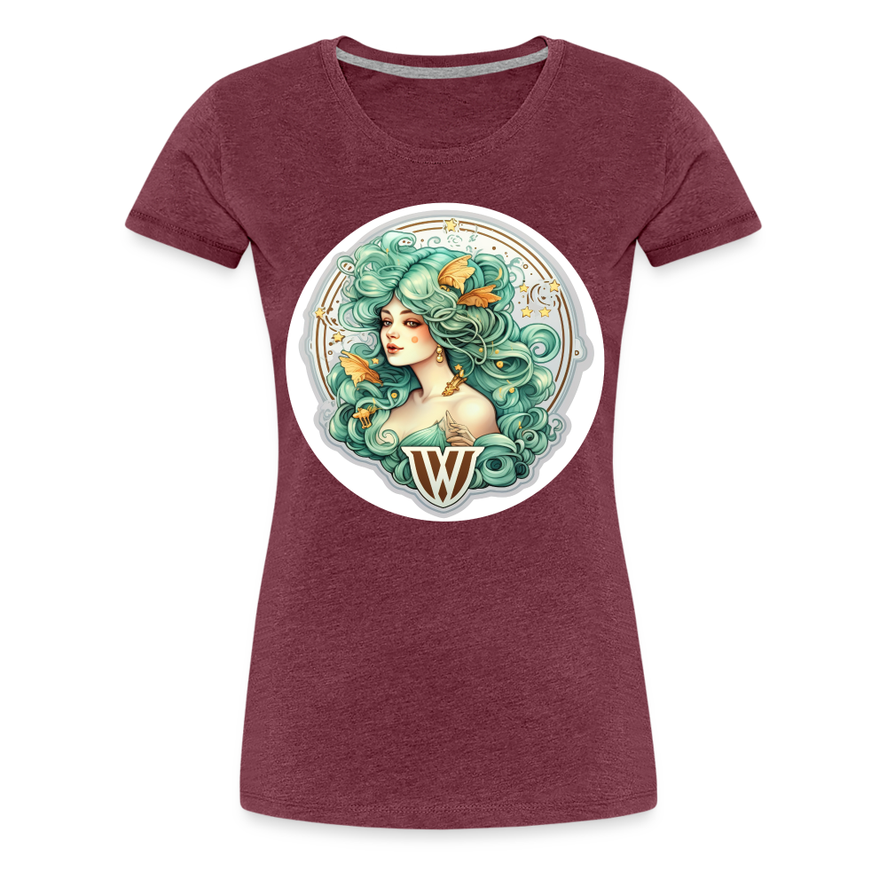 Women’s Symbol Virgo Premium T-Shirt - heather burgundy