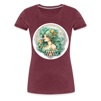 Thumbnail for Women’s Symbol Virgo Premium T-Shirt - heather burgundy