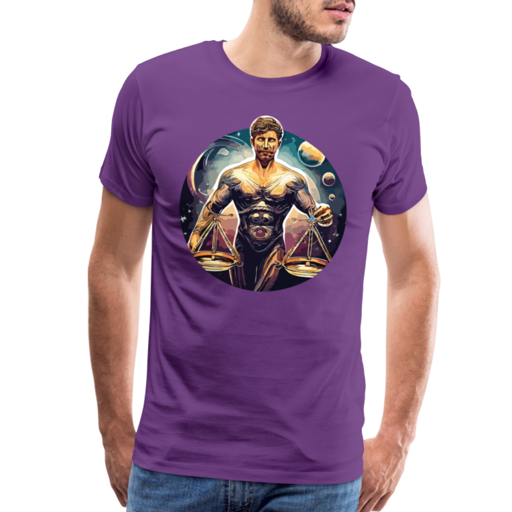 Men's Mythical Libra Premium T-Shirt - purple