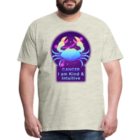 Thumbnail for Men's Neon Cancer Premium T-Shirt - heather oatmeal