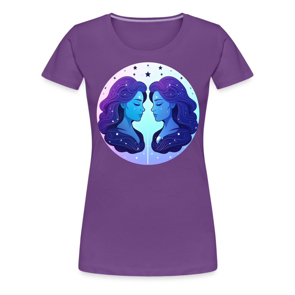 Women’s Magic Gemini Premium T-Shirt - purple