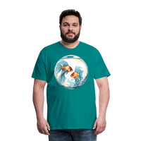 Thumbnail for Men's Mythical Pisces Premium T-Shirt - teal