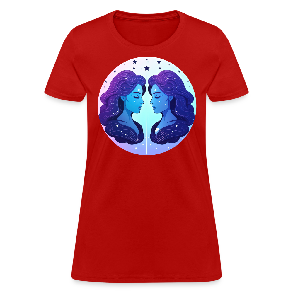 Women's Magic Gemini T-Shirt - red