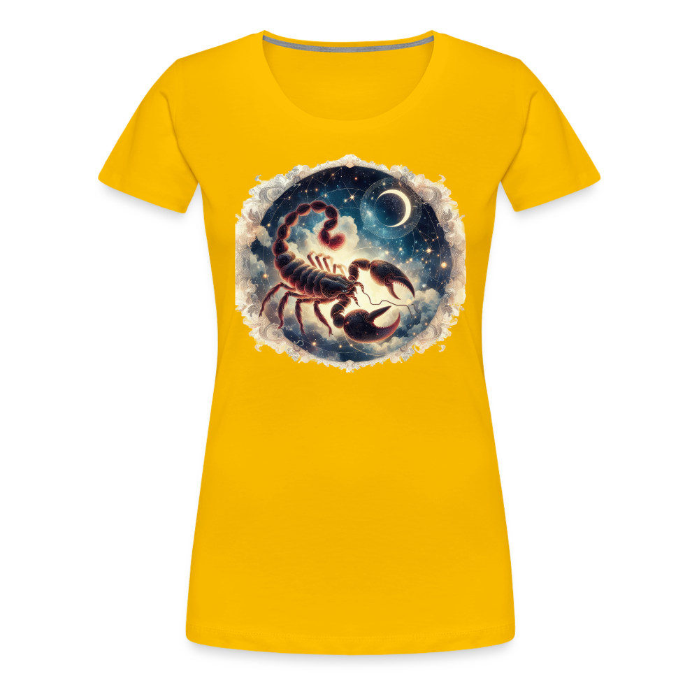 Women’s Mythical Scorpio Premium T-Shirt - sun yellow