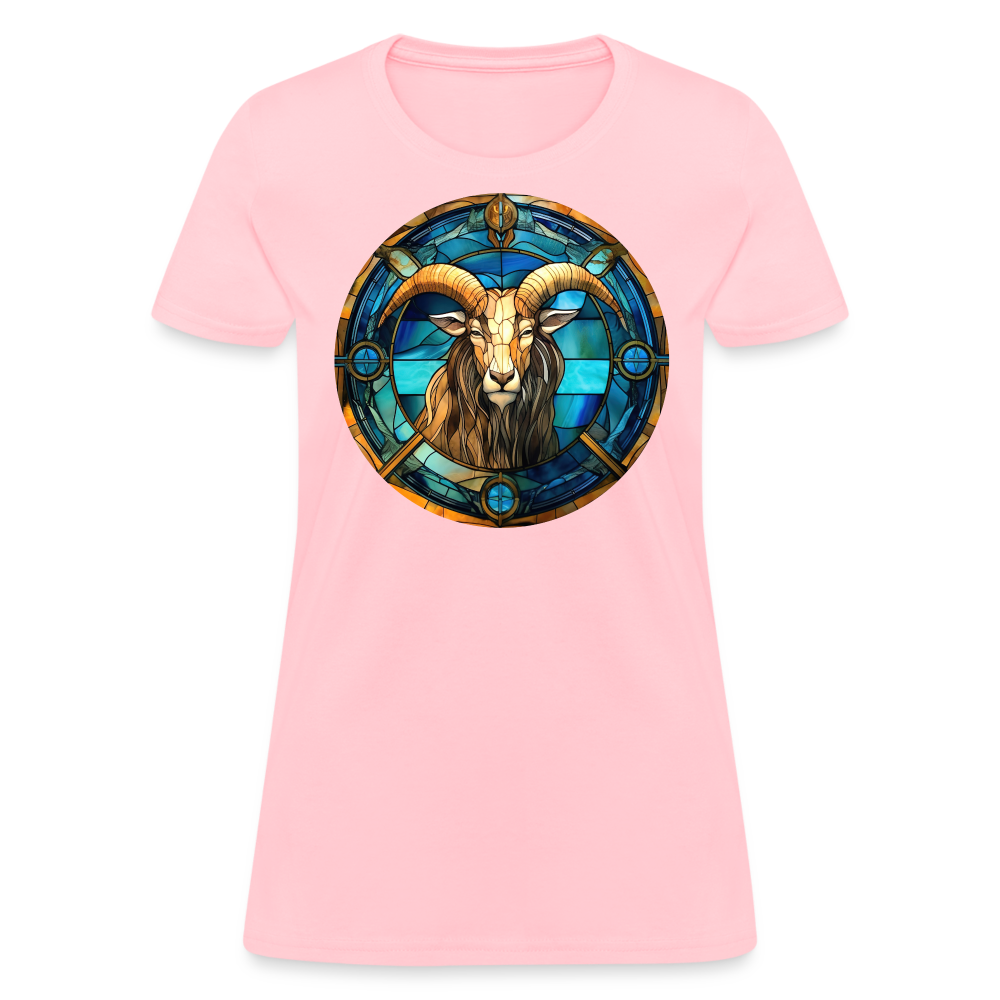 Women's Mosaic Capricorn T-Shirt - pink