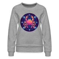 Thumbnail for Women’s Magic Cancer Premium Sweatshirt - heather grey