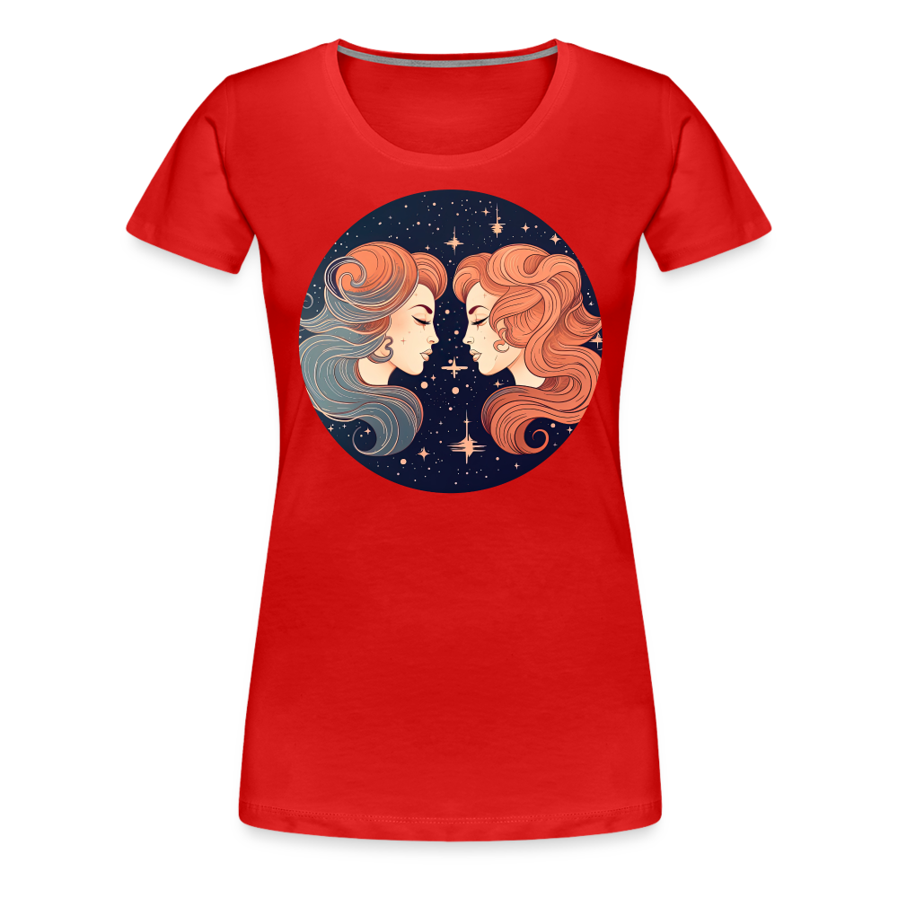 Women’s Mystic Gemini Premium T-Shirt - red