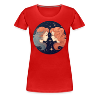 Thumbnail for Women’s Mystic Gemini Premium T-Shirt - red