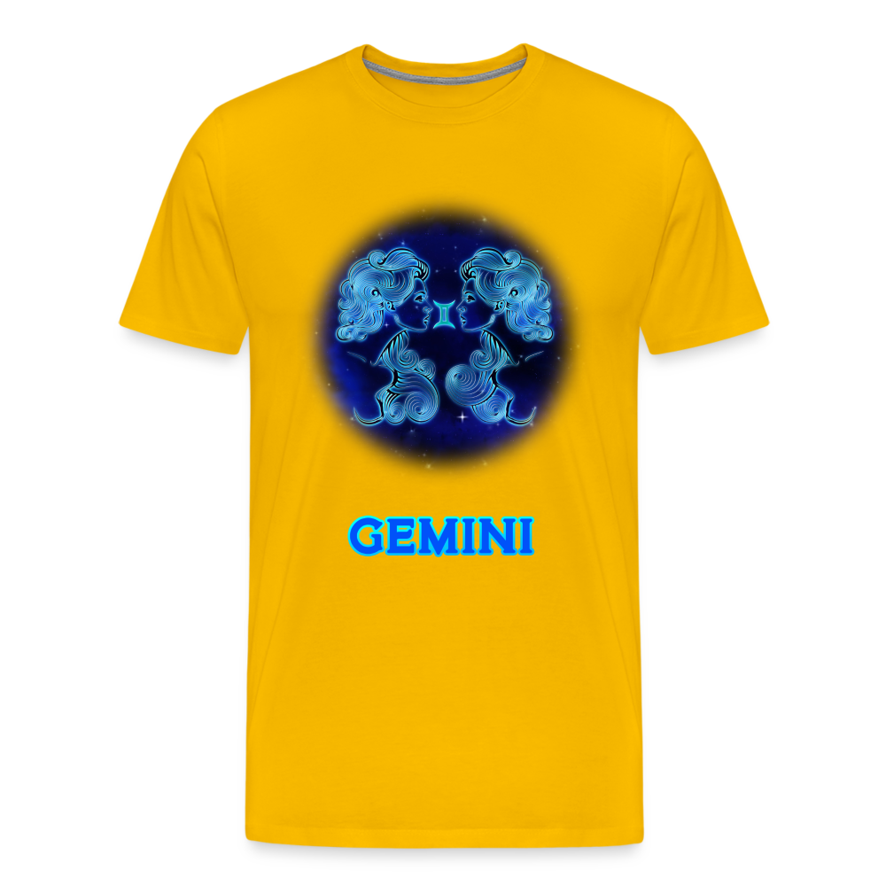 Men's Gemini Premium T-Shirt - sun yellow