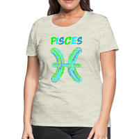 Thumbnail for Women's Power Words Pisces Premium T-Shirt - heather oatmeal