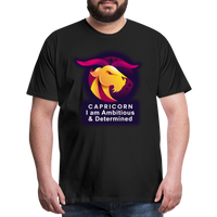 Thumbnail for Men's Glow Capricorn Premium T-Shirt - black