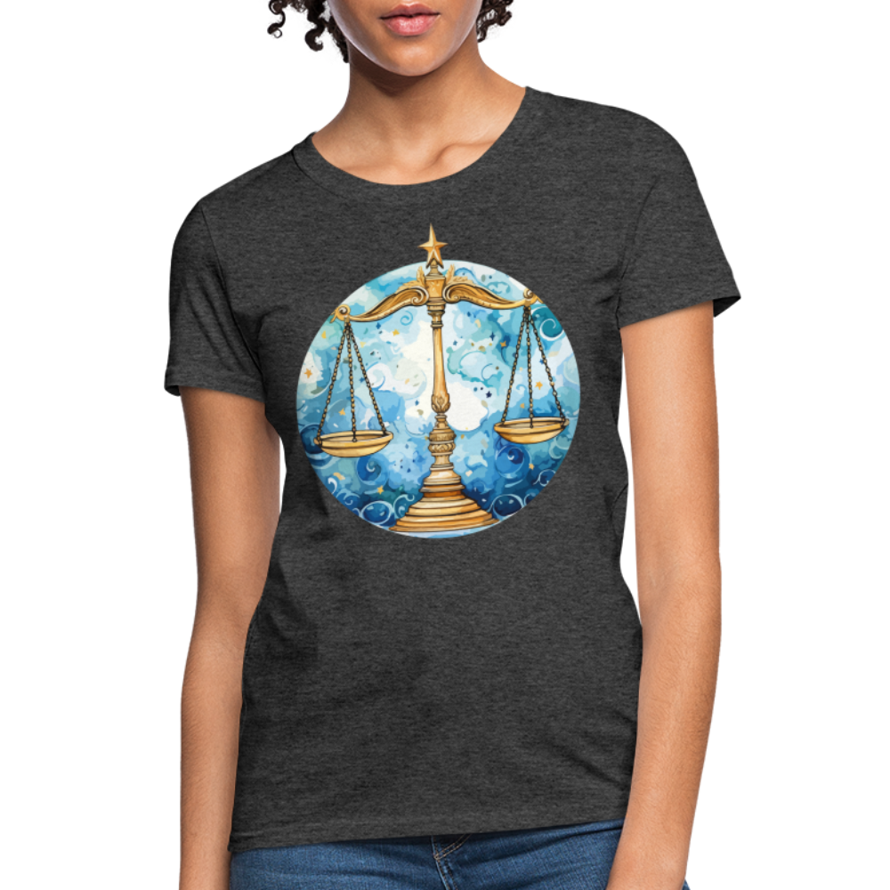 Women's Mythical Libra T-Shirt - heather black