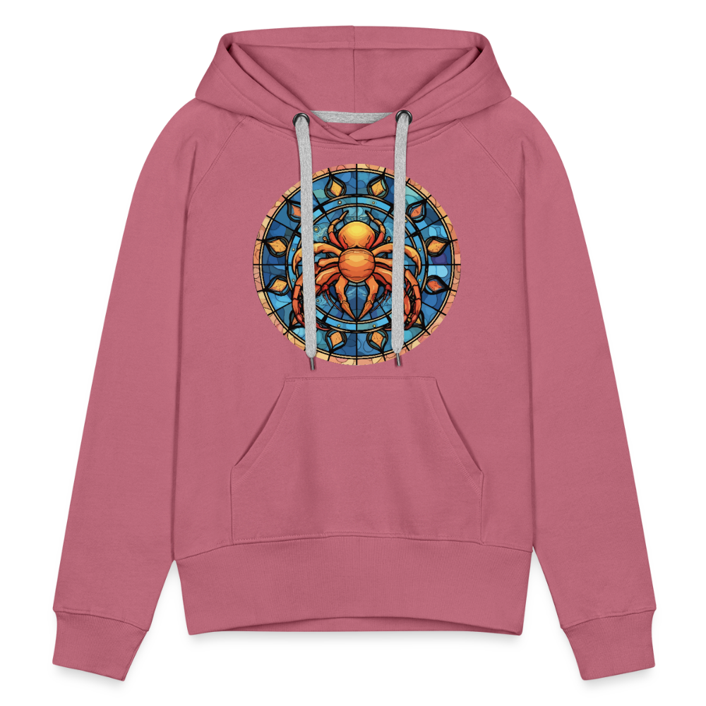 Women’s Mosaic Cancer Premium Hoodie - mauve