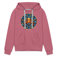 Thumbnail for Women’s Mosaic Cancer Premium Hoodie - mauve