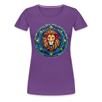 Thumbnail for Women's Mosaic Leo Premium T-Shirt - purple